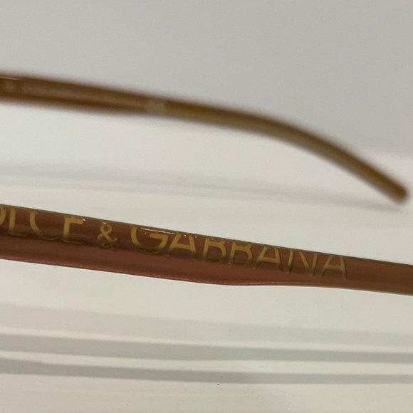 Frames Only Dolce Gabbana DG622 338 Copper Half Rim Eyeglass Frames 50-14-130 - Picture 12 of 13